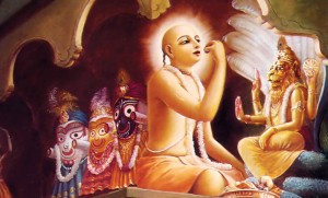 Lord Chaitanya Accepts Prasdam 