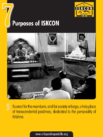 The Seven Purposes of ISKCON
